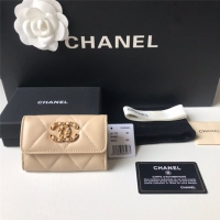  【CHANEL】シャネル 19フラップカードケース ライトイエロー スーパーコピー（AP1790）