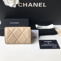  【CHANEL】シャネル 19フラップカードケース ライトイエロー スーパーコピー（AP1790）