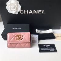 【CHANEL】シャネル 19フラップカードケース ピンク スーパーコピー（AP1790 B07327 NM368）