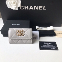【CHANEL】シャネル 19フラップカードケース グレー スーパーコピー（AP1790 B07327 NJ530）