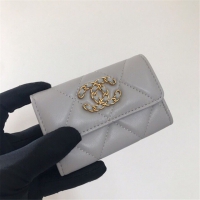 【CHANEL】シャネル 19フラップカードケース グレー スーパーコピー（AP1790 B07327 NJ530）