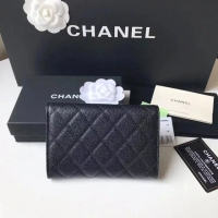 【CHANEL】シャネル 三つ折り ミディアムサイズ 中財布 （ブラック/ボルドー）スーパーコピー（A84341）