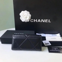 【CHANEL】シャネル 19 ミディアム ウォレット ブラック スーパーコピー（AP0953）