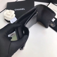 【CHANEL】シャネル 三つ折りコンパクトミニ財布 ブラック スーパーコピー（A84341）