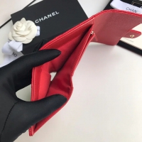 【CHANEL】シャネル 三つ折り ミディアムサイズ 中財布 （ルージュ ）スーパーコピー（A84341）