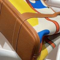 【Hermes】エルメス スーパーコピー ガーデンパーティー49 ボヤージュ トートバッグ オレンジ (H084923CKAA)