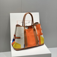 【Hermes】エルメス スーパーコピー ガーデンパーティー49 ボヤージュ トートバッグ オレンジ (H084923CKAA)