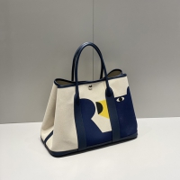 【Hermes】エルメス スーパーコピー ガーデンパーティー49 ボヤージュ トートバッグ インディゴブルー (H085078CKAA)