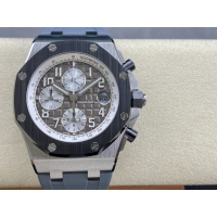 【AUDEMARS PIGUET】オーデマ・ピゲ スーパーコピー ロイヤル オーク オフショア クロノグラフ グレー 42MM 26470IO.OO.A006CA.01【APF工場出品】