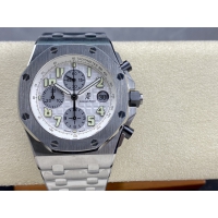【AUDEMARS PIGUET】オーデマ・ピゲ スーパーコピー ロイヤルオーク オフショア クロノグラフ ホワイトパンダプレート 42MM 25721ST.OO.1000ST.07.A【APF工場出品】