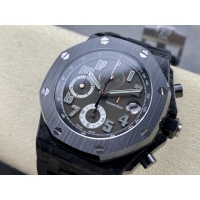 【AUDEMARS PIGUET】オーデマ・ピゲ スーパーコピー ロイヤル オーク オフショア クロノグラフ ブラック 42MM 26205AU.OO.D002CR.01【APF工場出品】