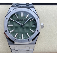 【AUDEMARS PIGUET】オーデマ・ピゲ スーパーコピー ロイヤル オーク オートマティック “50周年記念” グリーン  41MM 15510ST.OO.1320ST.04【ZF工場出品】
