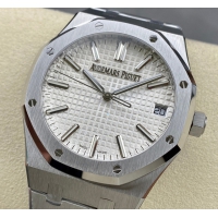 【AUDEMARS PIGUET】オーデマ・ピゲ スーパーコピー ロイヤル オーク オートマティック “50周年記念” ホワイト 41MM 15510ST.OO.1320ST.03【ZF工場出品】