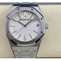 【AUDEMARS PIGUET】オーデマ・ピゲ スーパーコピー ロイヤル オーク オートマティック “50周年記念” ホワイト 41MM 15510ST.OO.1320ST.03【ZF工場出品】