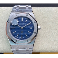 【AUDEMARS PIGUET】オーデマ・ピゲ スーパーコピー ロイヤルオーク エクストラフラット 40周年記念モデル ネイビーブルー 39mm  15202ST.OO.1240ST.01【ZF工場出品】