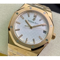 【AUDEMARS PIGUET】オーデマ・ピゲ スーパーコピー ロイヤルオーク ホワイト 41MM 15500OR.OO.1220OR.04【ZF工場出品】