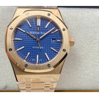 【AUDEMARS PIGUET】オーデマ・ピゲ スーパーコピー ロイヤルオーク ネイビーブルー 41MM 15400OR.OO.1220OR.03【ZF工場出品】