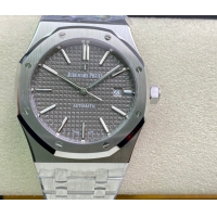 【AUDEMARS PIGUET】オーデマ・ピゲ スーパーコピー ロイヤルオーク グレー 41MM 15400ST.OO.1220ST.04【ZF工場出品】