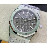 【AUDEMARS PIGUET】オーデマ・ピゲ スーパーコピー ロイヤルオーク グレー 41MM 15400ST.OO.1220ST.04【ZF工場出品】