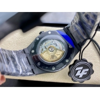【AUDEMARS PIGUET】オーデマ・ピゲ スーパーコピー ロイヤルオーク DLC ブラック 41MM 15400【ZF工場出品】