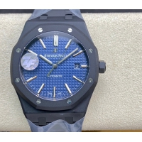 【AUDEMARS PIGUET】オーデマ・ピゲ スーパーコピー ロイヤルオーク DLC ネイビーブルー 41MM 15400【ZF工場出品】
