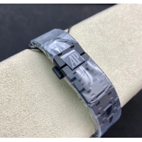 【AUDEMARS PIGUET】オーデマ・ピゲ スーパーコピー ロイヤルオーク DLC ネイビーブルー 41MM 15400【ZF工場出品】