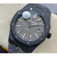 【AUDEMARS PIGUET】オーデマ・ピゲ スーパーコピー ロイヤルオーク DLC グレー 41MM 15400【ZF工場出品】