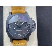 【OFFICINE PANERAI】パネライ スーパーコピー ルミノール 1950 3デイズ GMT オートマチック PAM00441 44mm【VS工場出品】