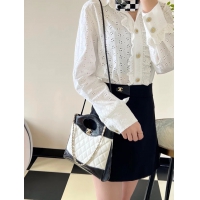 【CHANEL】シャネル スーパーコピー 23ss 31 ミニ ショッピング バッグ パテント カーフスキン（AS4133 B12958 NP931）