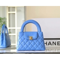 【CHANEL】シャネル スーパーコピー ミニ ショッピング バッグ ブルー（AS4416 B15566）