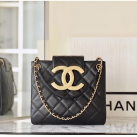 【CHANEL】シャネル スーパーコピー ビッグロゴ ショッピングバッグ チェーンバッグ ブラック（AS4596 B15010 94305）