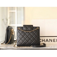 【CHANEL】シャネル スーパーコピー ビッグロゴ ショッピングバッグ チェーンバッグ ブラック（AS4596 B15010 94305）