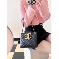 【CHANEL】シャネル スーパーコピー ビッグロゴ ショッピングバッグ チェーンバッグ ブラック（AS4596 B15010 94305）