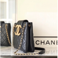 【CHANEL】シャネル スーパーコピー ビッグロゴ ショッピングバッグ チェーンバッグ ブラック（AS4596 B15010 94305）