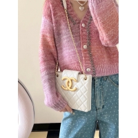  【CHANEL】シャネル スーパーコピー ビッグロゴ ショッピングバッグ チェーンバッグ ホワイト（AS4596 B15010 10601）