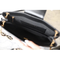 【CHANEL】シャネル スーパーコピー 大きなロゴマーク ショッピングバッグのハンドバッグ ブラック CHANEL 001