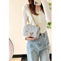 【CHANEL】シャネル スーパーコピー ミニ ショルダーバッグ グレー（AS3829）