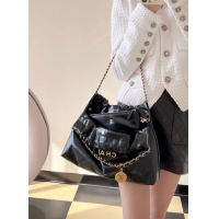 【CHANEL】シャネル スーパーコピー 22bag ショッピングバッグのハンドバッグ ブラック（AS4486）