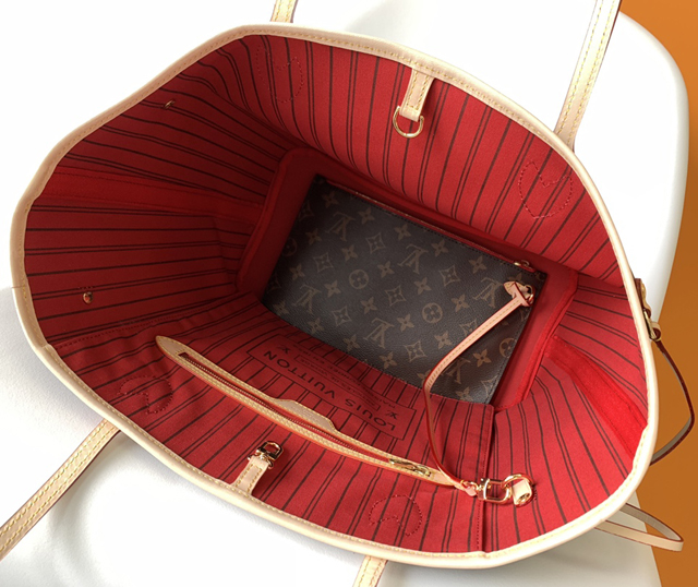 【Louis Vuitton】ルイヴィトン スーパーコピー セリーズ レッド ネヴァーフル ショルダーバッグ MM（M46987）