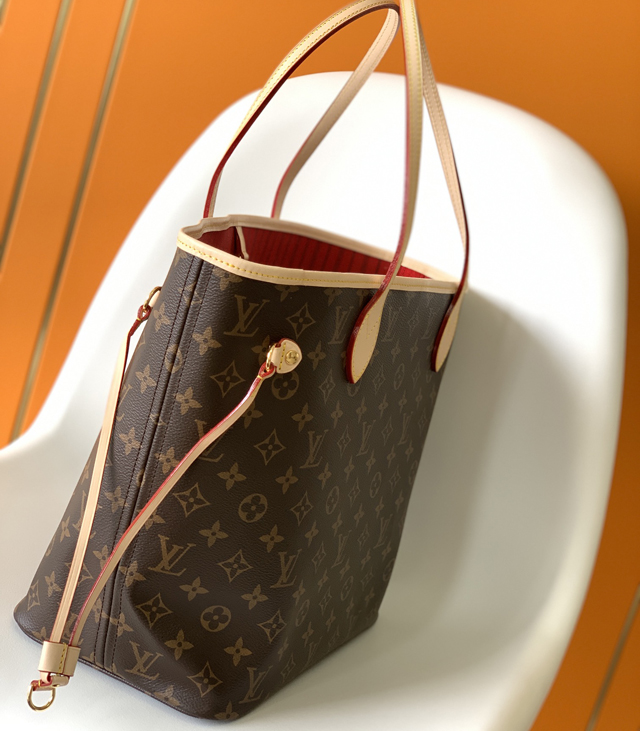 【Louis Vuitton】ルイヴィトン スーパーコピー セリーズ レッド ネヴァーフル ショルダーバッグ MM（M46987）