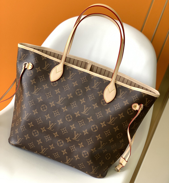 【Louis Vuitton】ルイヴィトン スーパーコピー ベージュ ネヴァーフル ショルダーバッグ MM（M46975）