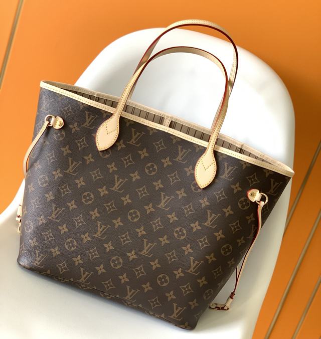 【Louis Vuitton】ルイヴィトン スーパーコピー ベージュ ネヴァーフル ショルダーバッグ MM（M46975）