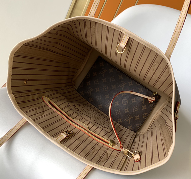 【Louis Vuitton】ルイヴィトン スーパーコピー ベージュ ネヴァーフル ショルダーバッグ MM（M46975）