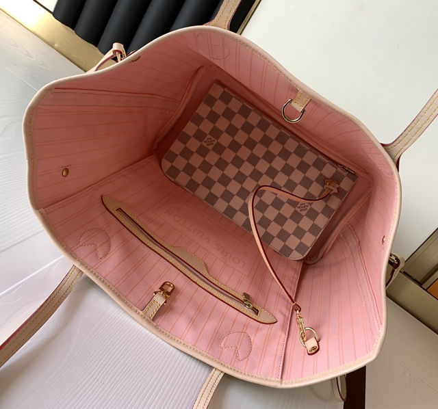 【Louis Vuitton】ルイヴィトン スーパーコピー ローズ バレリーヌ ピンク ネヴァーフル ショルダーバッグ MM（N40603）