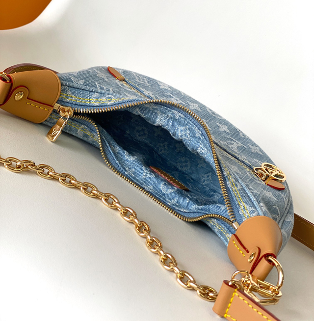 【Louis Vuitton】ルイヴィトン スーパーコピー ループ スカイブルー デニム ショルダーバッグ （M24846）