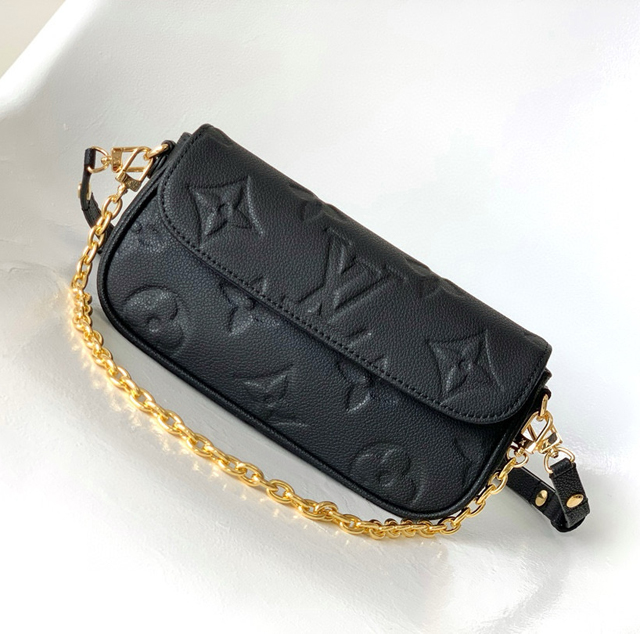【Louis Vuitton】ルイヴィトン スーパーコピー ウォレット オン チェーン・アイビー ブラック（M82154）