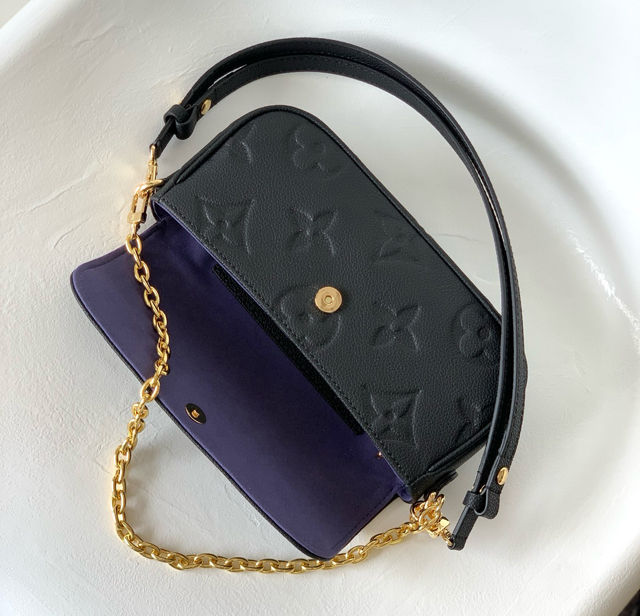 【Louis Vuitton】ルイヴィトン スーパーコピー ウォレット オン チェーン・アイビー ブラック（M82154）