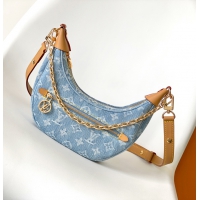【Louis Vuitton】ルイヴィトン スーパーコピー ループ スカイブルー デニム ショルダーバッグ （M24846）