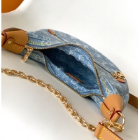 【Louis Vuitton】ルイヴィトン スーパーコピー ループ スカイブルー デニム ショルダーバッグ （M24846）