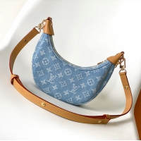 【Louis Vuitton】ルイヴィトン スーパーコピー ループ スカイブルー デニム ショルダーバッグ （M24846）